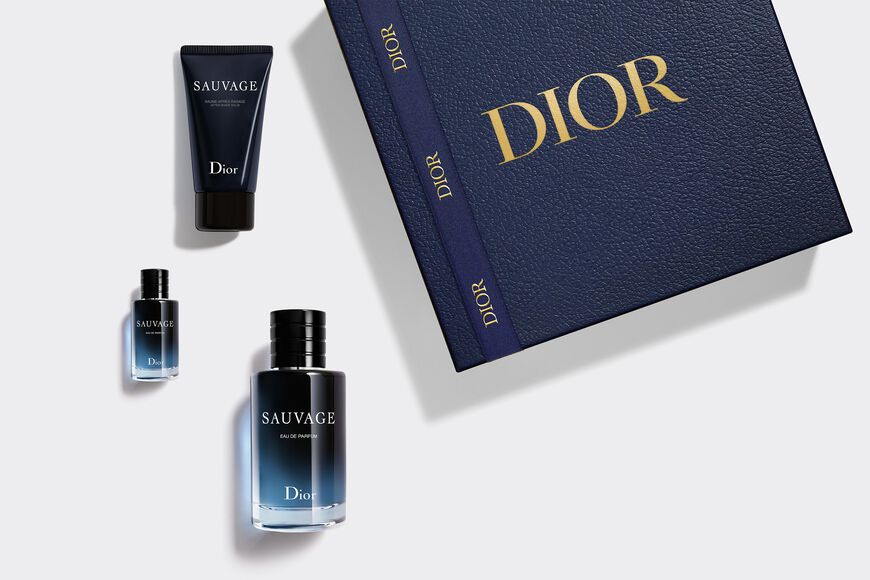 Dior - Sauvage Coffret parfum - eau de parfum, miniature de parfum et baume après-rasage Ouverture de la galerie d'images