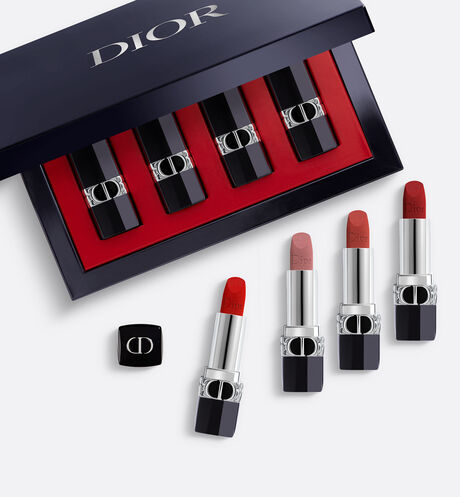 Dior - Rouge Dior Set - Limited Edition Gift Set - Case of 4 Mini Lipsticks