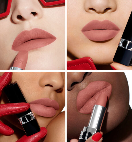 Dior - Rouge Dior Rouge à lèvres rechargeable aux 4 finis couture : satin, mat, métallique & nouveau velours - 22 Ouverture de la galerie d'images