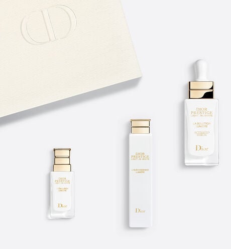 Dior - Dior Prestige Light-in-White - The Exceptional Illuminating And Regenerating Ritual Facial skincare set - peeling lotion, serum and emulsion