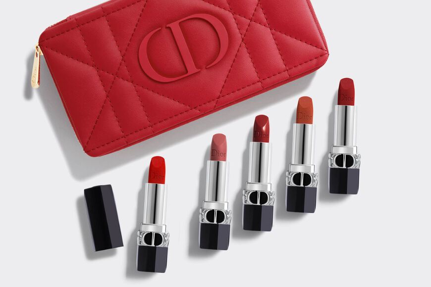 Dior - Rouge Dior Refillable lipstick collection - couture color & floral lip care - long wear Open gallery