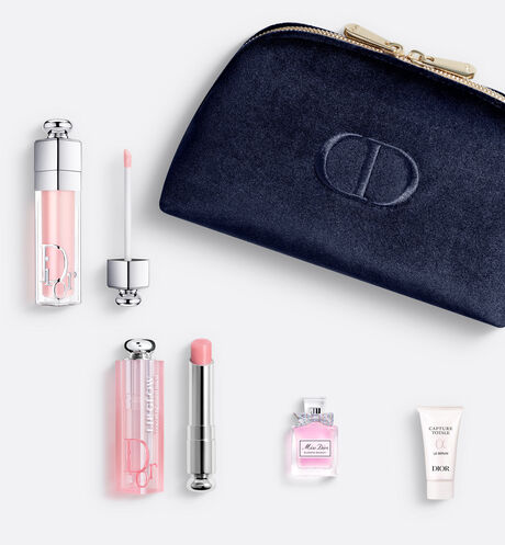 Dior - Dior Addict The Beauty Ritual Dior addict set - lip balm, gloss, anti-aging skincare and eau de toilette