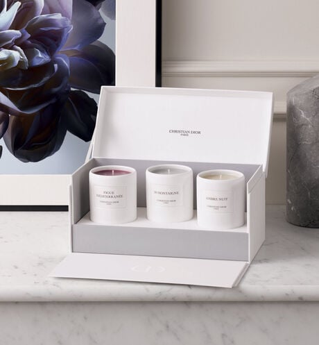 Dior - Scented Candle Discovery Set Discovery Set of 3 Scented Candles - Ambre Nuit, Figue Méditerranée & 30 Montaigne
