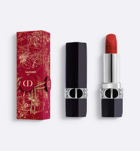 Dior - Rouge Dior - Edición Limitada Año Nuevo Lunar Barra de labios color couture - tratamiento floral - recargable