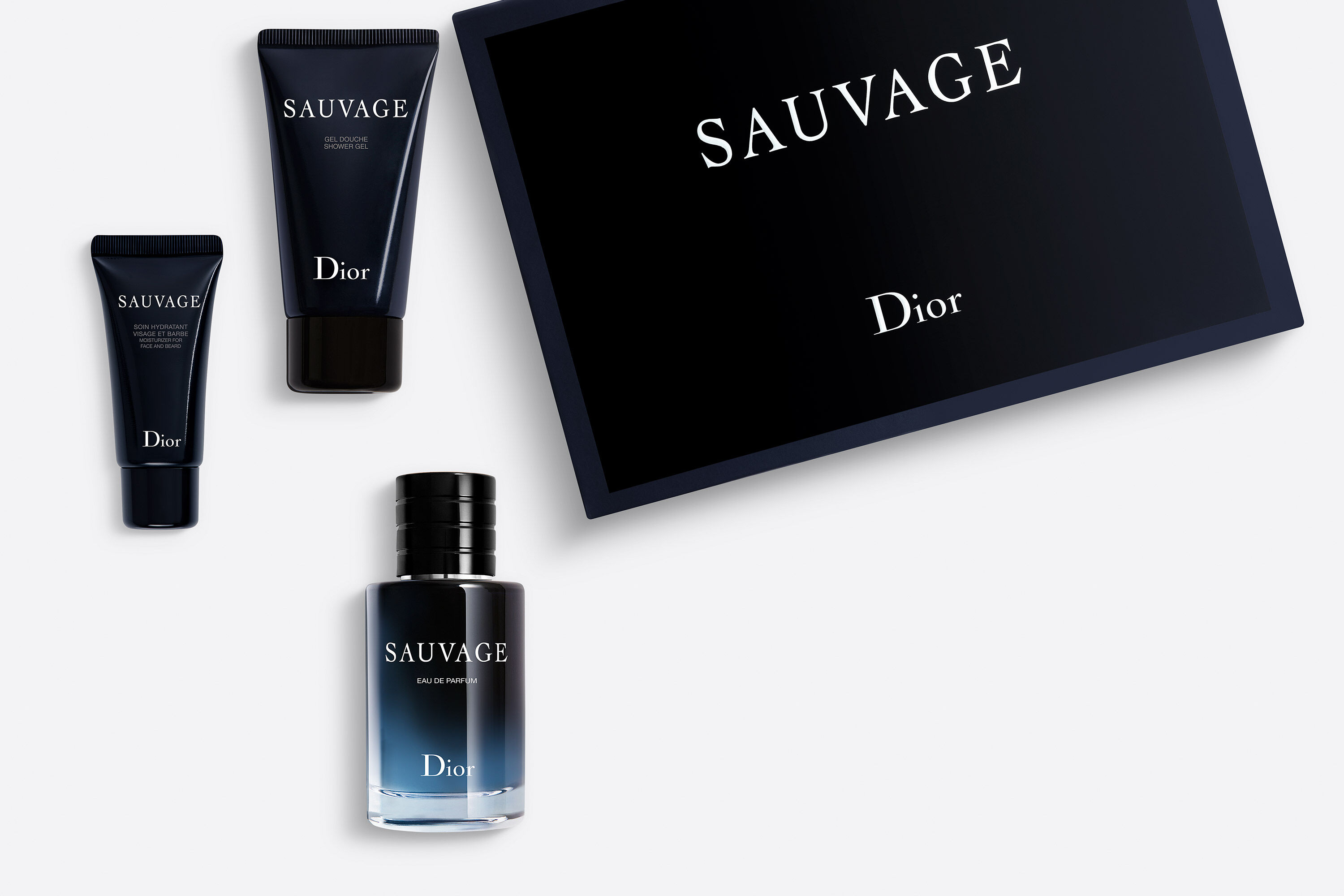 Sauvage Fragrance Set: Eau de Parfum, Shower Gel & Moisturizer |