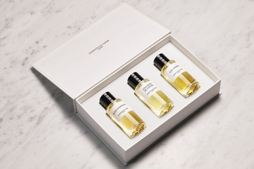 Dior - La Trilogie Initiale - édition limitée Coffret 3 parfums - Eau Noire, Cologne Blanche et Bois d'Argent Ouverture de la galerie d'images