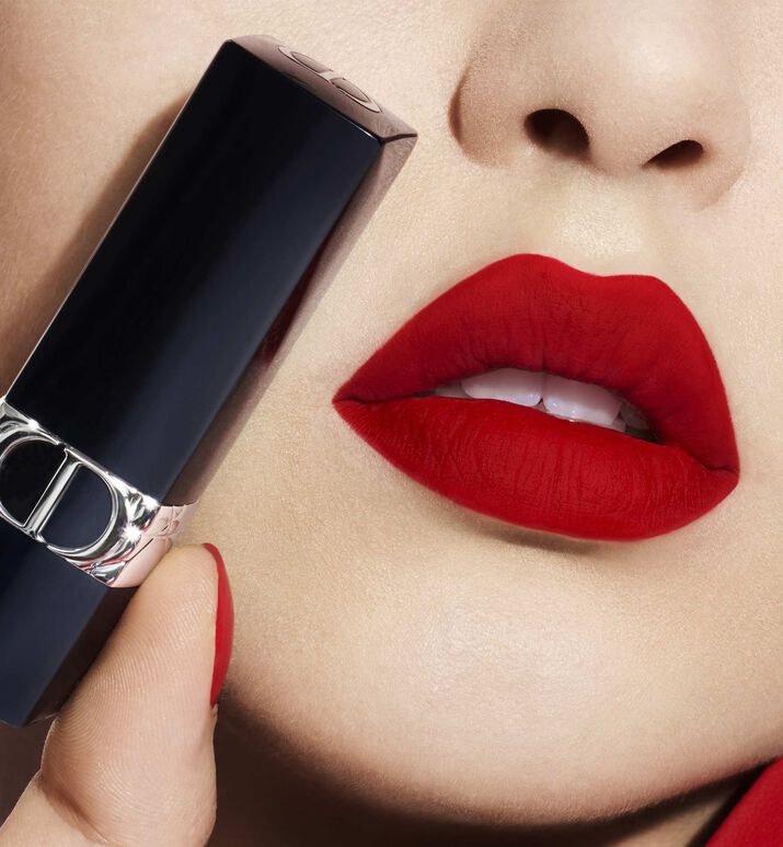 Kardinaal Bestrooi draagbaar Rouge Dior: Matte, Velvet, Satin & Metallic Finish Lipstick | DIOR