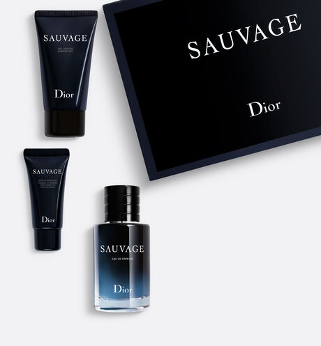 Dior - Cofanetto Sauvage Eau De Parfum Eau de parfum, gel doccia e trattamento viso – formati da viaggio