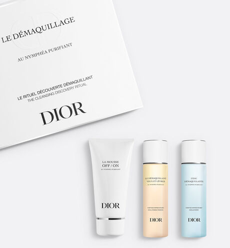Dior - Makeup Removal With Purifying Water Lily Foaming cleanser, micellar water, eye and lip makeup remover