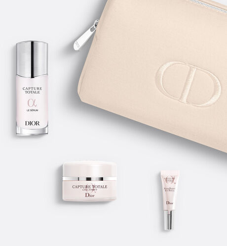 Dior - Capture Totale Pouch The youth-revealing ritual - selection of 3 firming skincare products