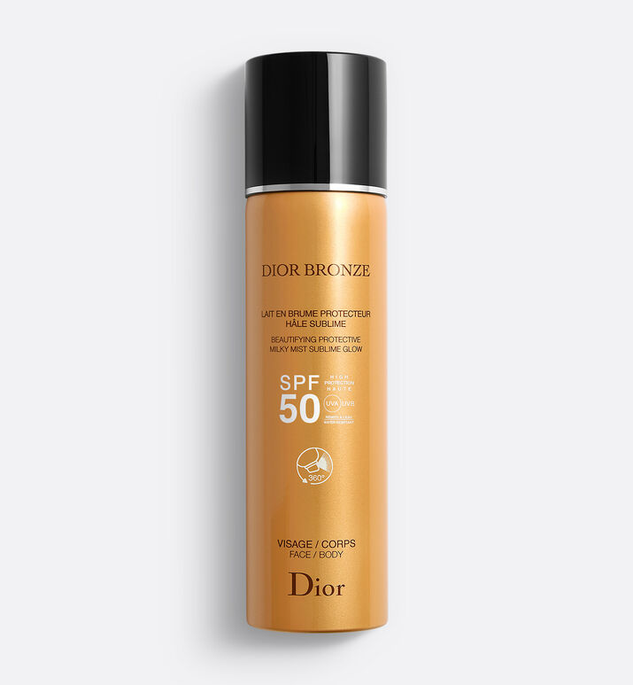 long Graden Celsius In detail Sun spray: Dior Bronze Milky Mist SPF 50 | DIOR