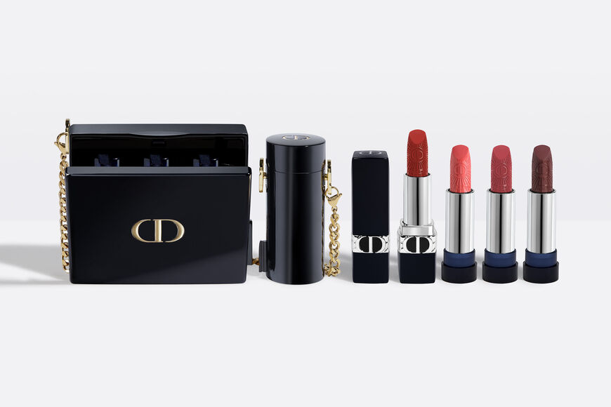 Dior - Rouge Dior Minaudière - Limited Edition Clutch and lipstick holder - lipstick collection Open gallery