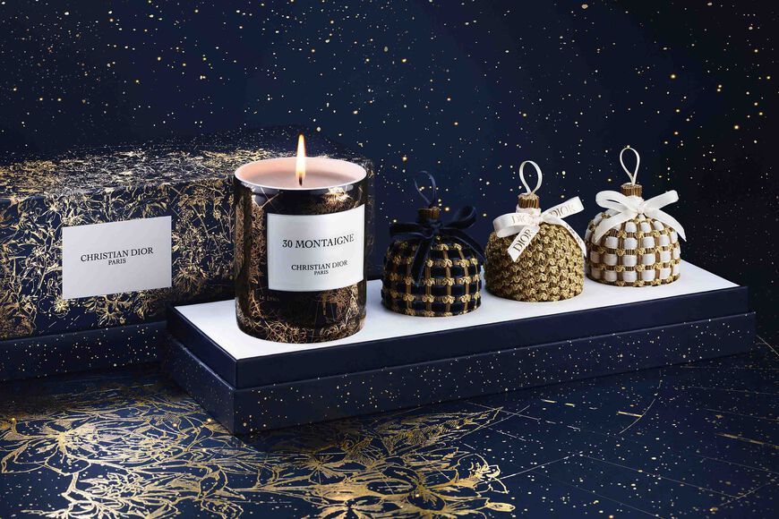 Dior - La Collection Privée Christian Dior x La Maison Franc 1884 - Limited Edition Scented art of living set - scented candle and collection of 3 ornaments Open gallery