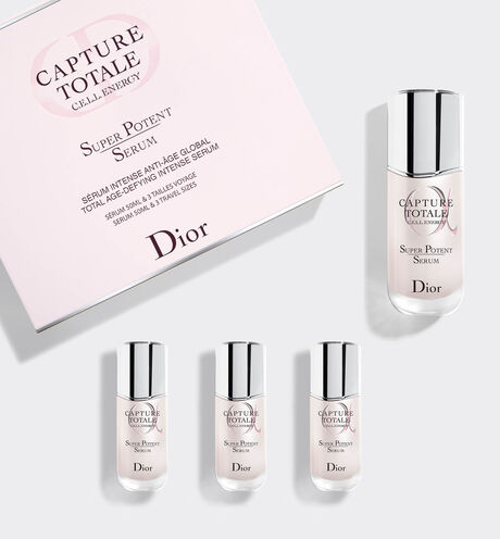 Dior - Capture Totale Super Potent Serum Set Total age-defying intense serum, 50 ml bottle & three travel-size serums