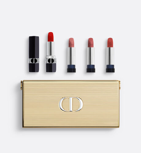 Dior - Makeup Clutch - Limited Edition Lipstick collection - 1 lipstick and 3 refills