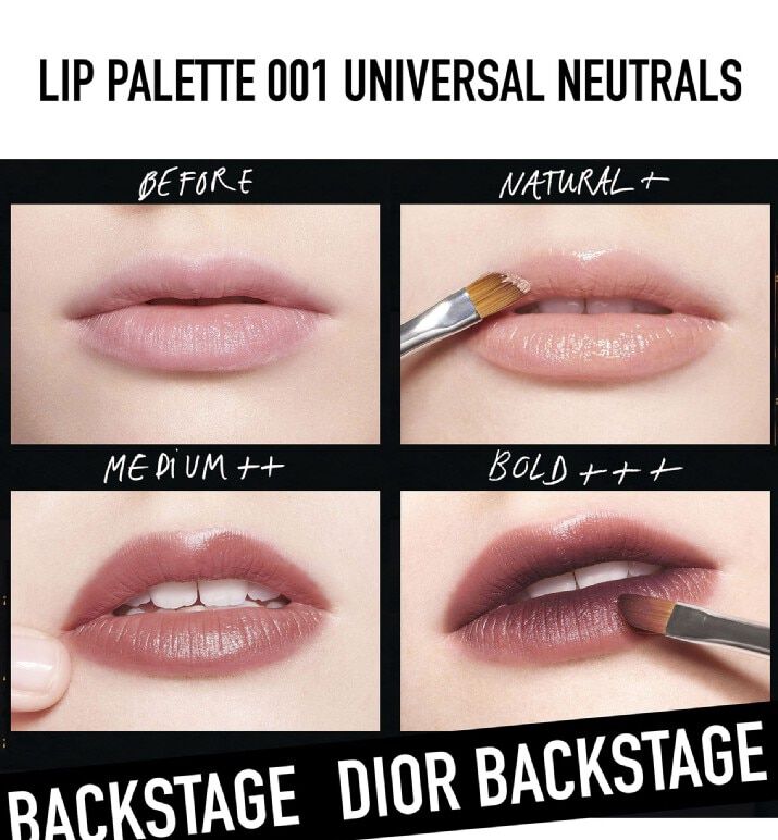 dior backstage lipstick palette