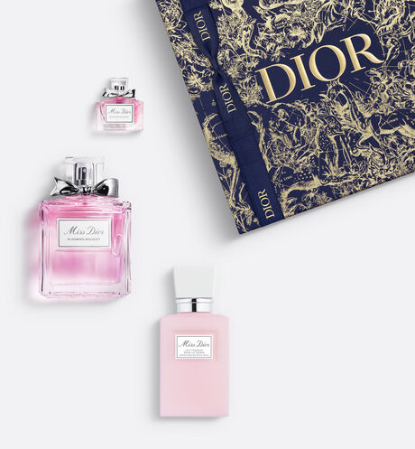 Dior - Miss Dior Blooming Bouquet Set - Limited Edition Fragrance set - eau de toilette, body lotion and fragrance miniature