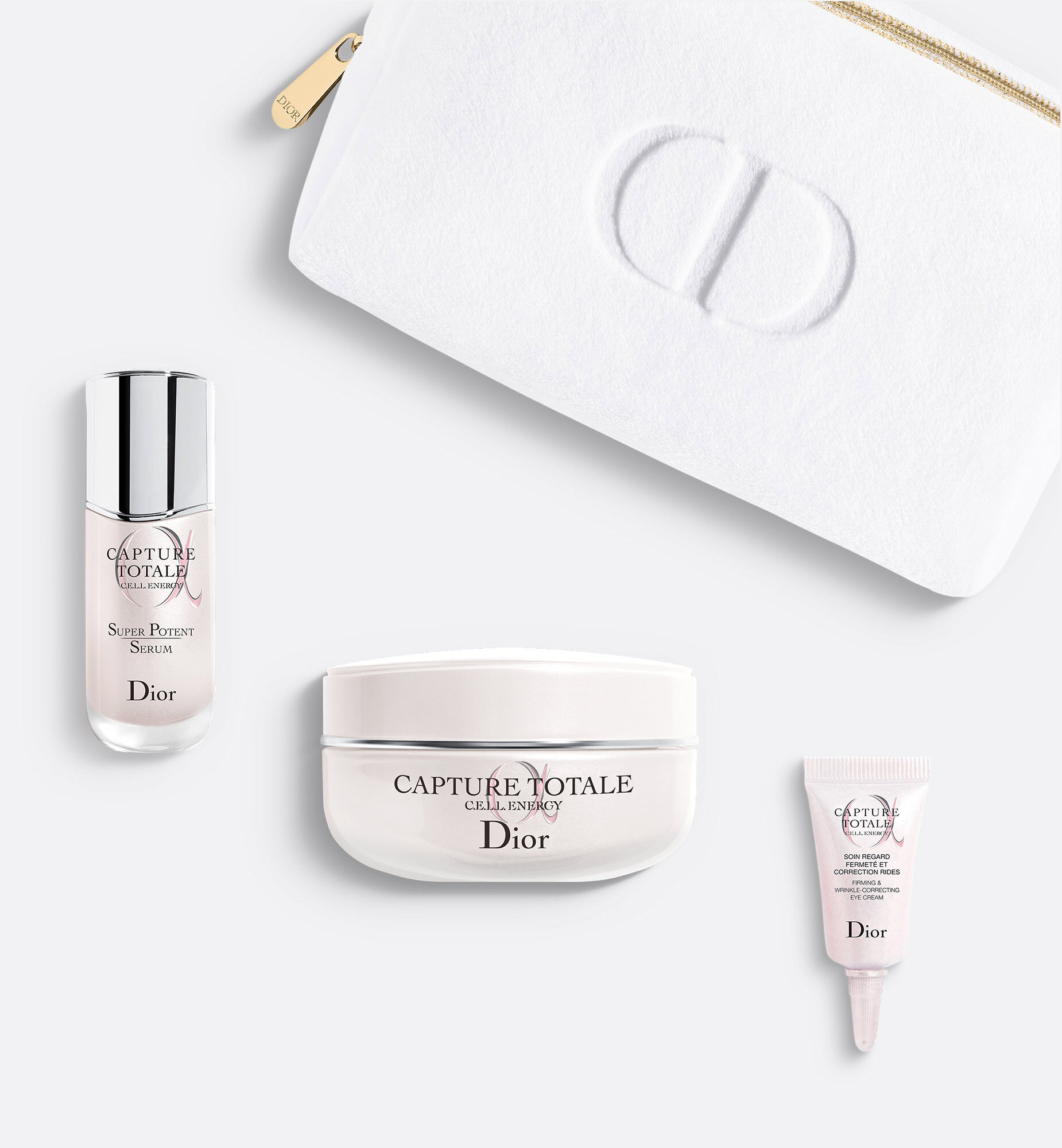 Dior Capture Totale Facial Skincare Set: 3 Products & Pouch | DIOR