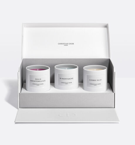 Dior - Scented Candle Discovery Set Discovery Set of 3 Scented Candles - Ambre Nuit, Figue Méditerranée & 30 Montaigne