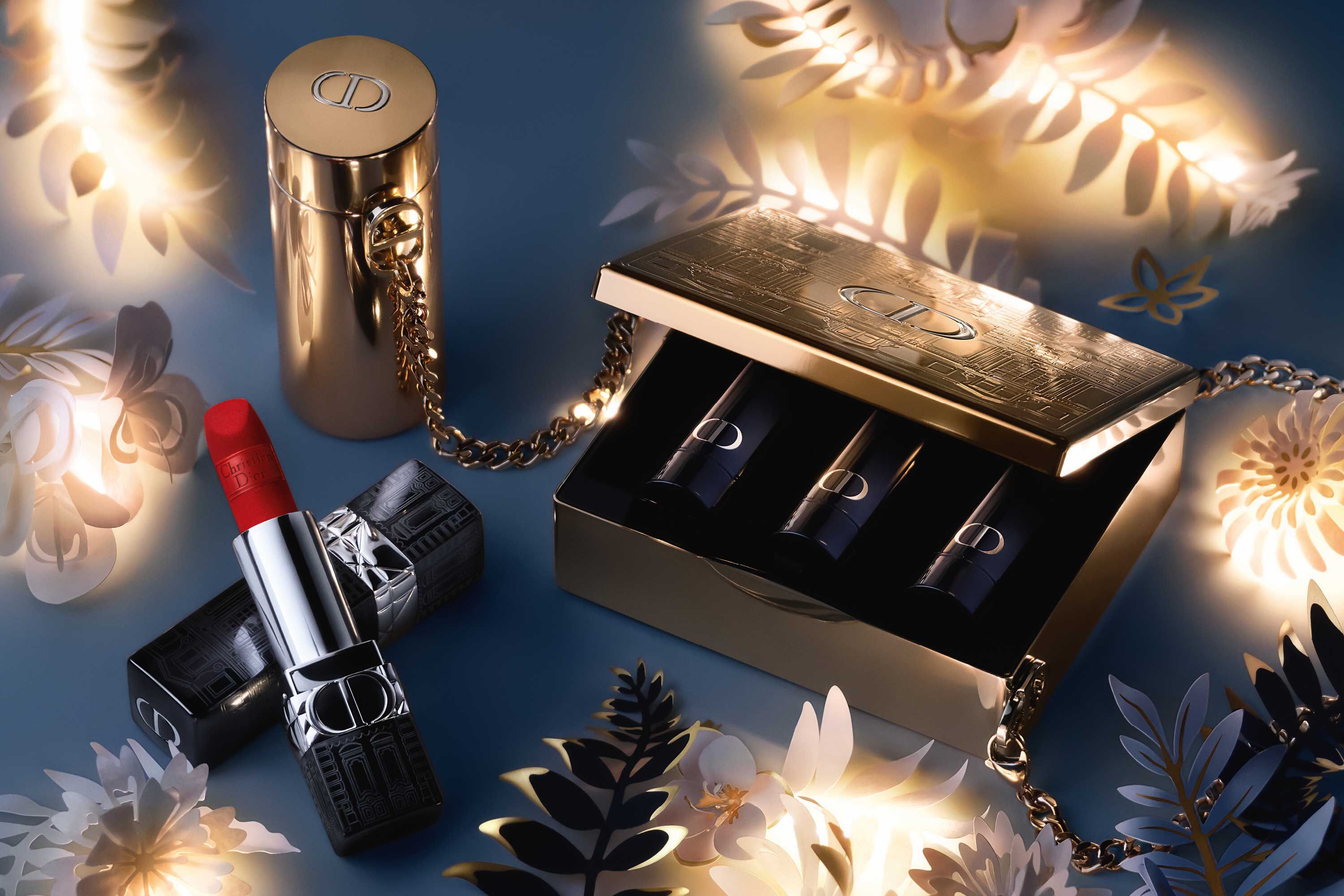 Dior 限量聖誕彩妝系列 藍星唇膏金緻珠寶盒