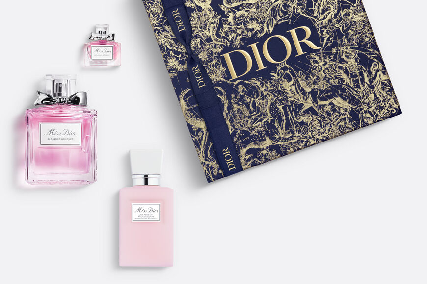 Dior - Miss Dior Blooming Bouquet Set - Limited Edition Fragrance set - eau de toilette, body lotion and fragrance miniature Open gallery