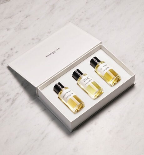 Dior - La Trilogie Initiale - édition limitée Coffret 3 parfums - Eau Noire, Cologne Blanche et Bois d'Argent