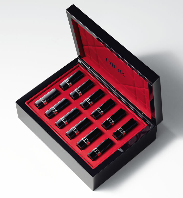Exceptional Wood  Leather Rouge Dior Set: 24 Lipsticks | DIOR