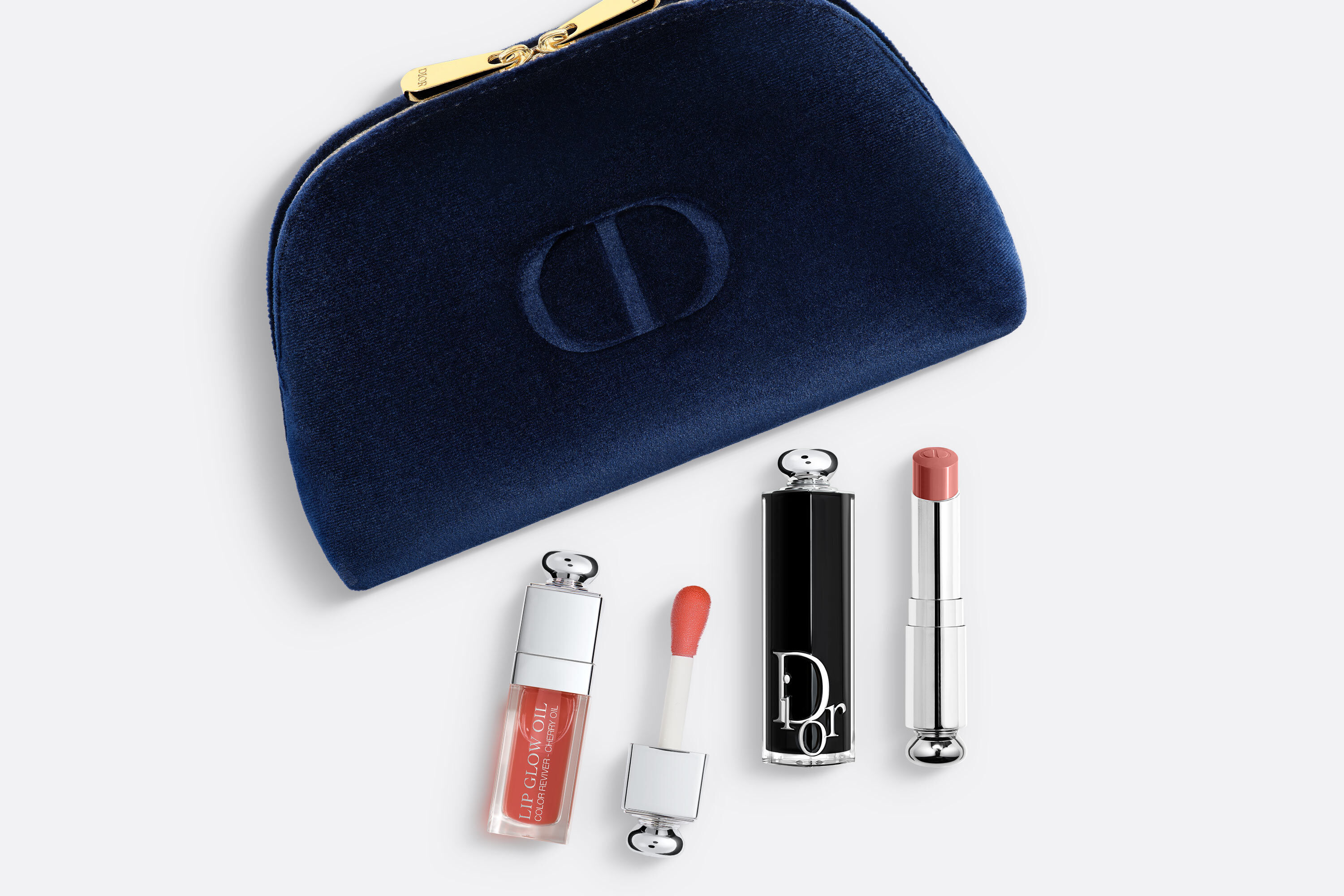 2 Makeup and Skincare Products in a Dior Pouch
