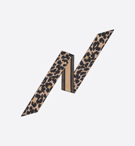 Dior - Mitzah - Mitzah Limited Edition Perfumable Silk Twill Scarf - Leopard Print