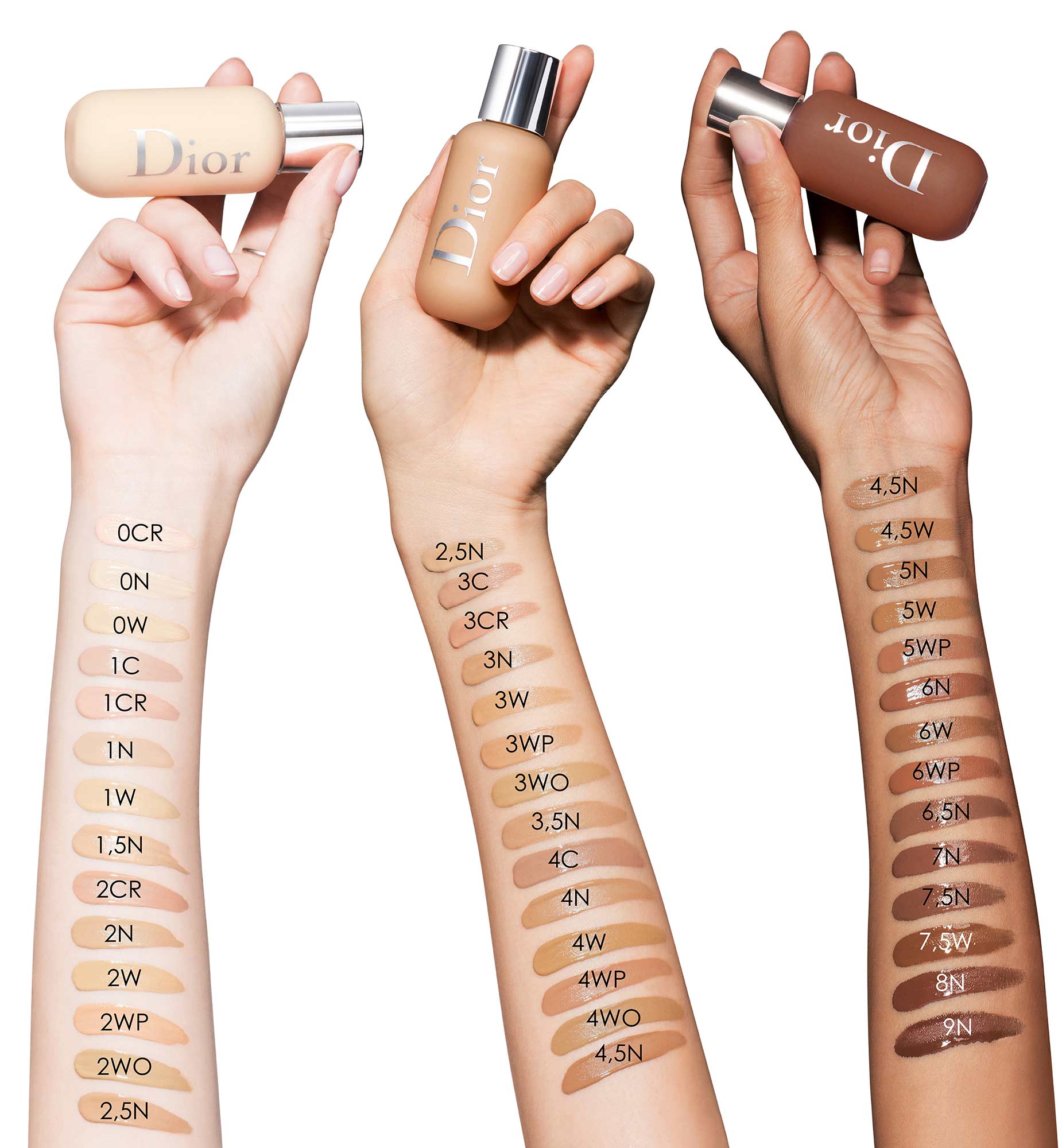 dior foundation colors